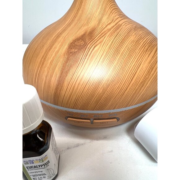 Aromatherapy Essential Oil Diffuser Set With Aura Cacia Lavender & Eucalyptus Oi - Picture 2 of 5